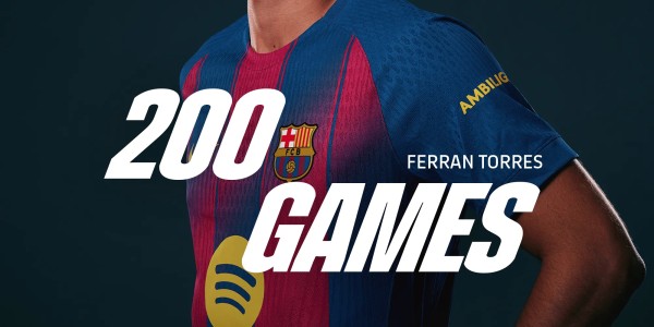 九游-里程碑之战，费兰迎来个人巴塞罗那生涯第200次出场